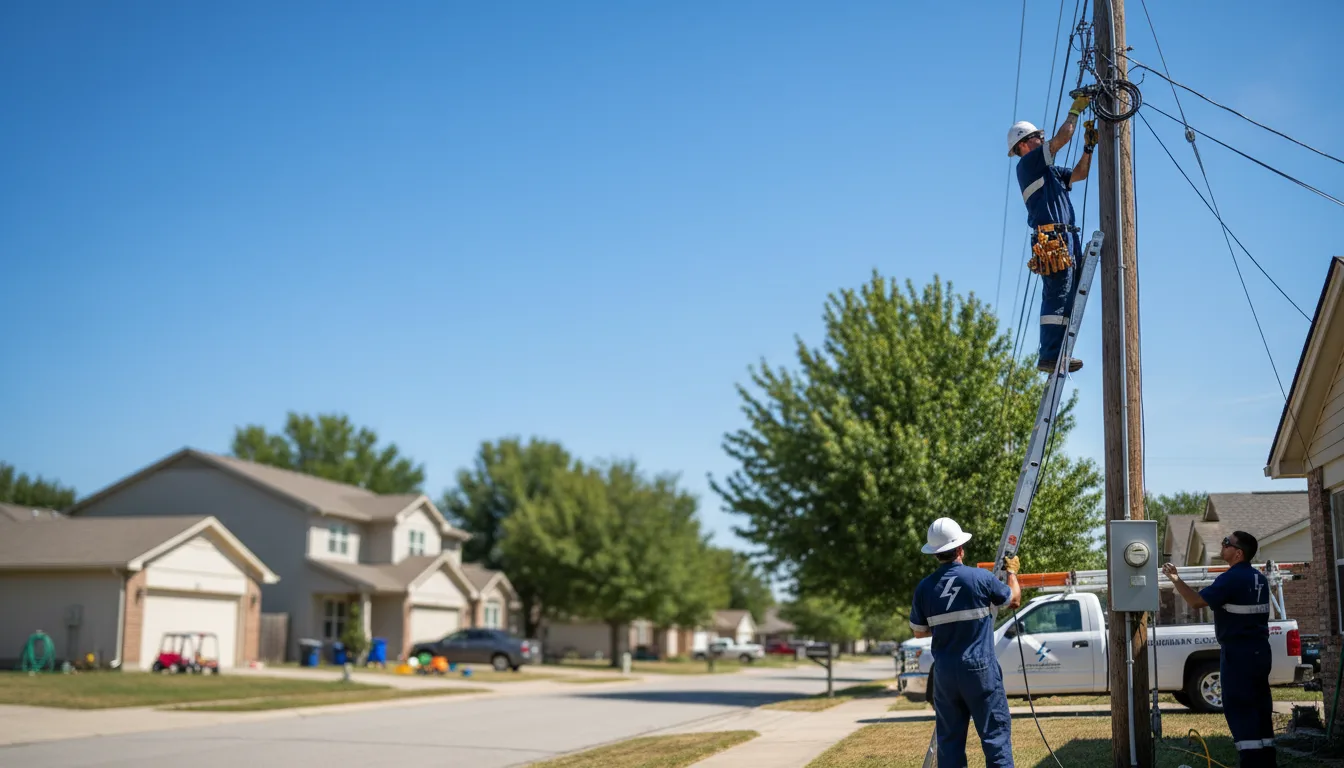 Residential electrician providing installation services in Conover, OH